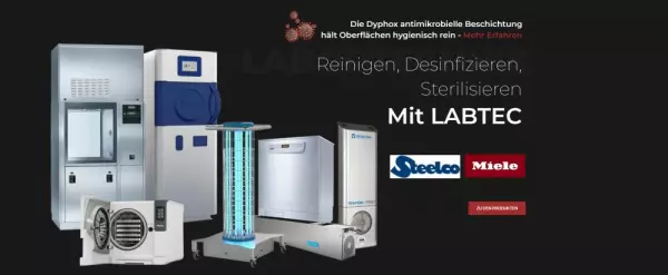NOW - cleaning - disinfecting - sterilizing // Laboratory and medical technology from LabTec Labortechnik GmbH