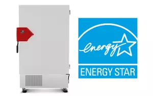 The Energy Star seal adorns BINDER ultra low temperature freezers