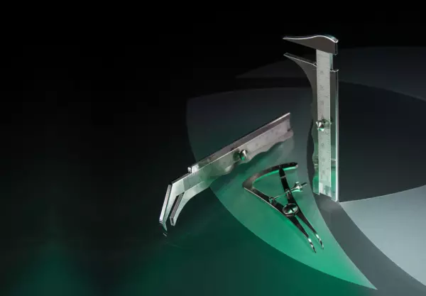 Vernier calipers & compasses for medical technology