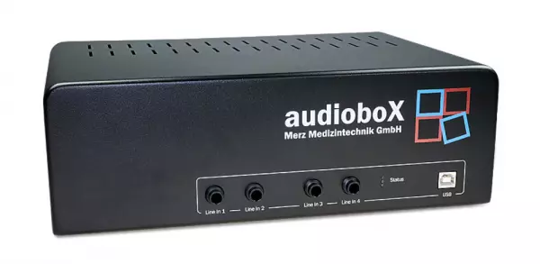 Free field amplifier audioboX - audiometry in free field in clinics and research