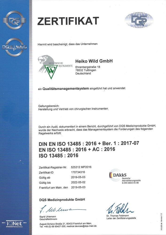 HEIKO WILD GmbH Med. Instrumente Bild 5