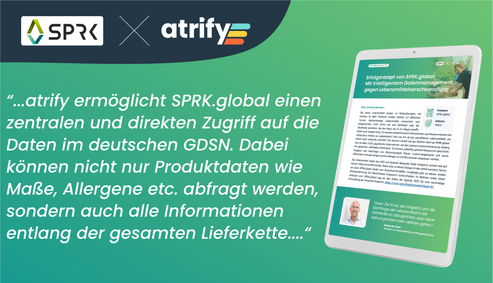 SPRK.global & atrify — mit intelligentem Datenmanagement gegen Lebensmittelverschwendung