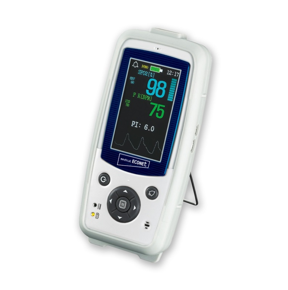 Handheld pulse oximeter PalmCare Pro with battery operation
