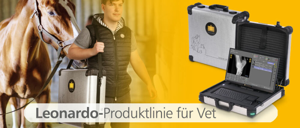 Lightweight X-ray suitcase for mobile use in stables & clinics