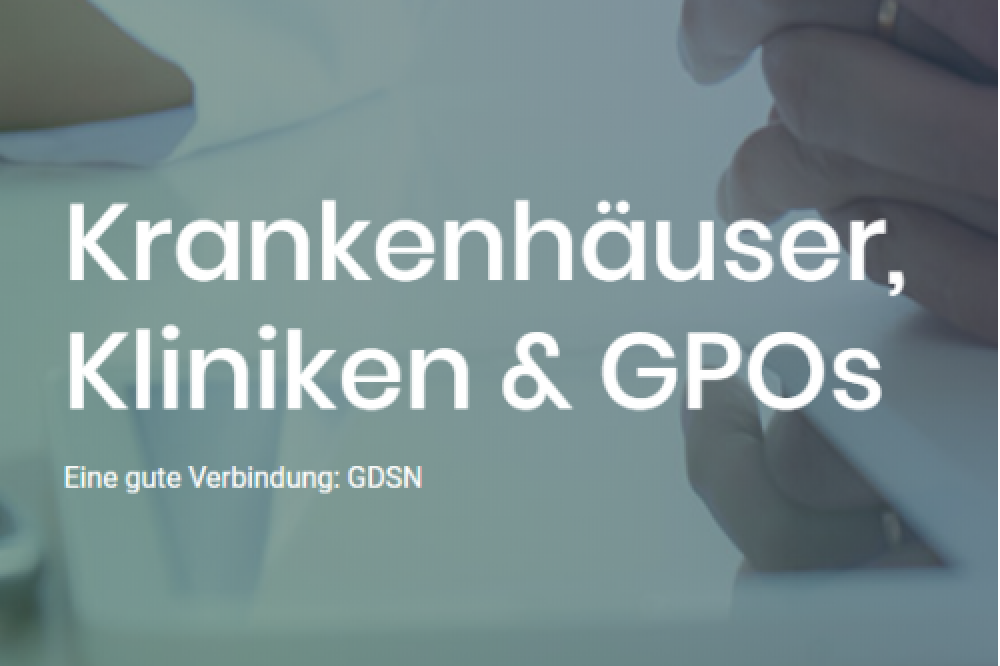 GDSN Solutions for hospitals & GPOs