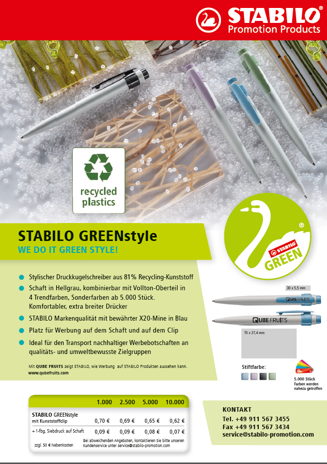 STABILO GREENline - Nachhaltige Produkte